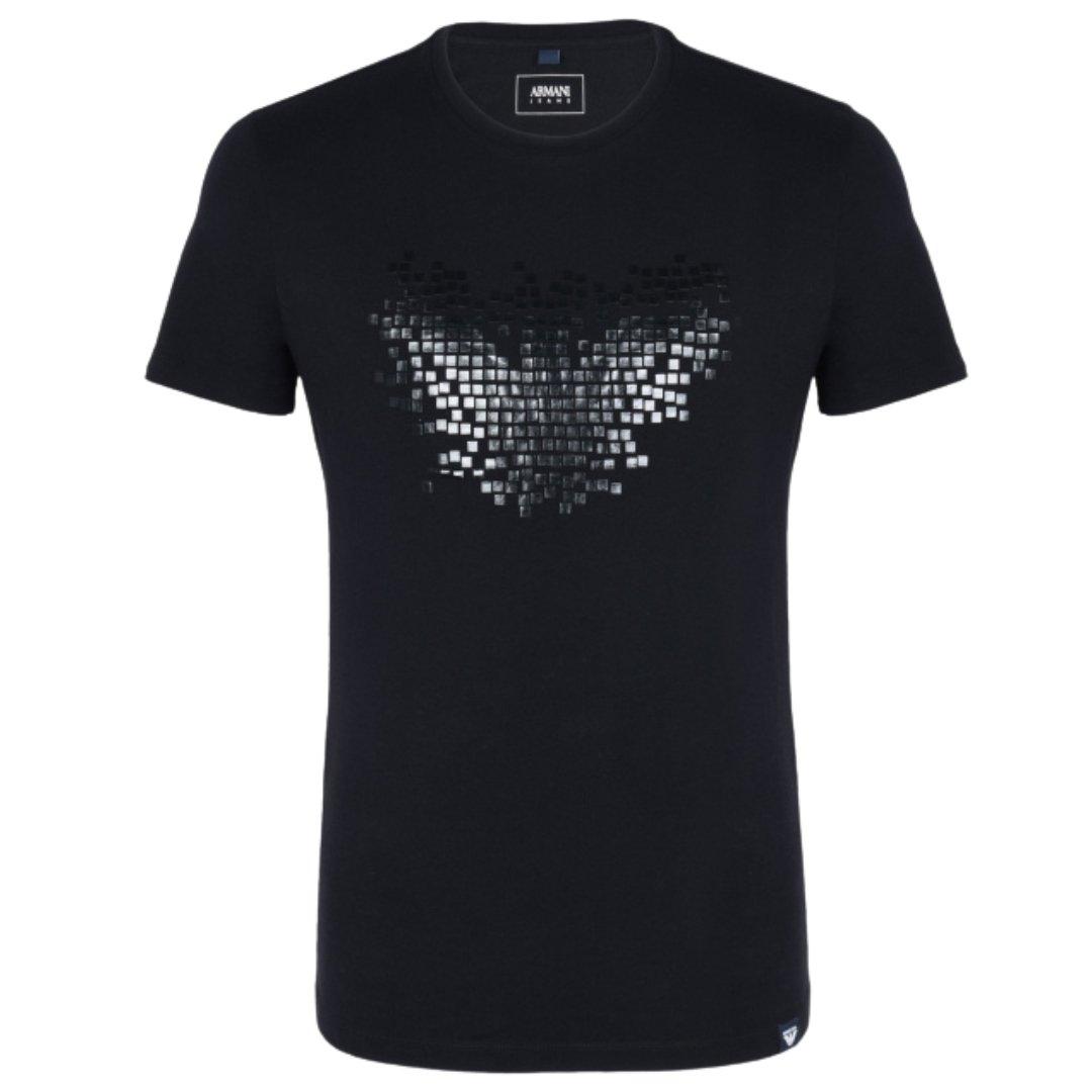Pixel Eagle Black T-Shirt