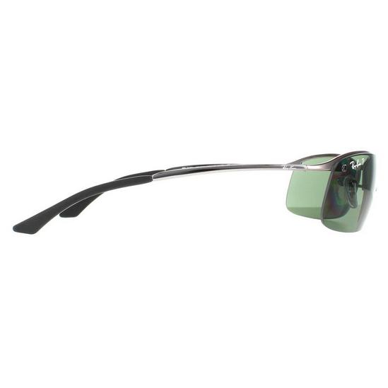 Ray-Ban Wrap Gunmetal Polarized Green Top Bar 3183 Sunglasses 4