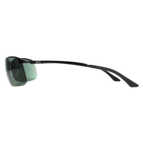 Ray-Ban Wrap Matt Black Green Sunglasses 3
