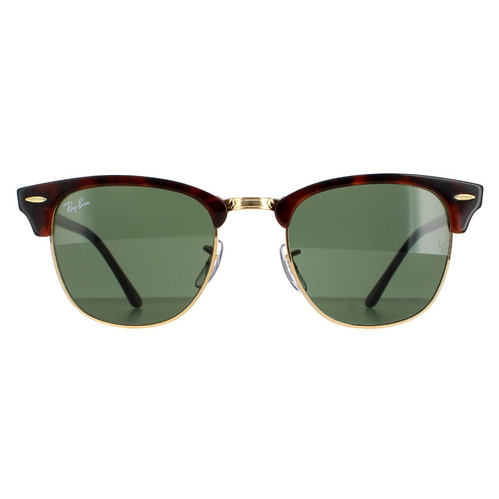 Round Havana Green Clubmaster 3016 Sunglasses