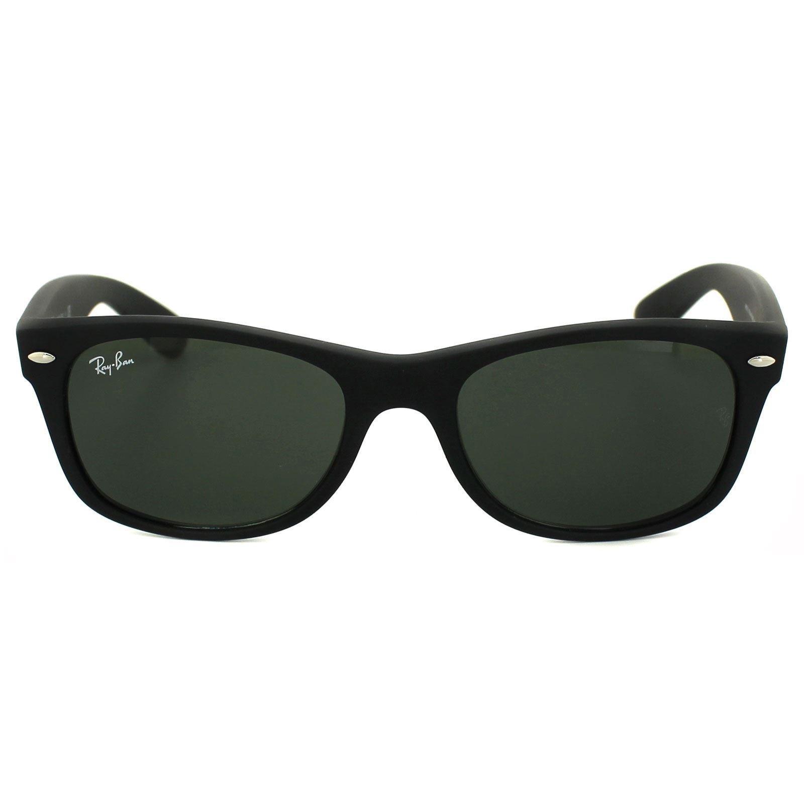 Rectangle Black Rubber Green Sunglasses