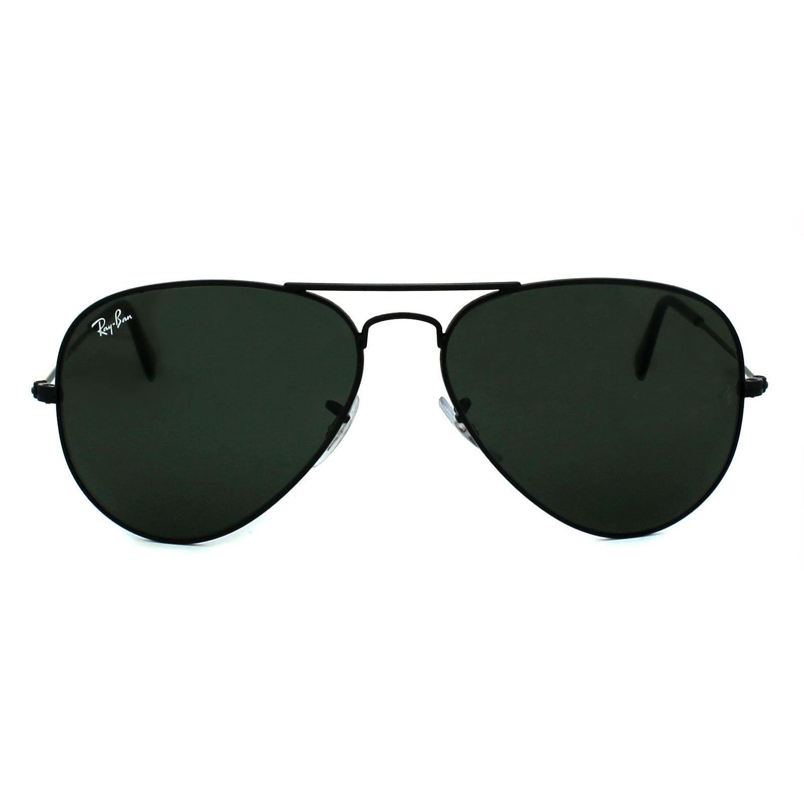 Aviator Black Green Aviator 3025 Sunglasses