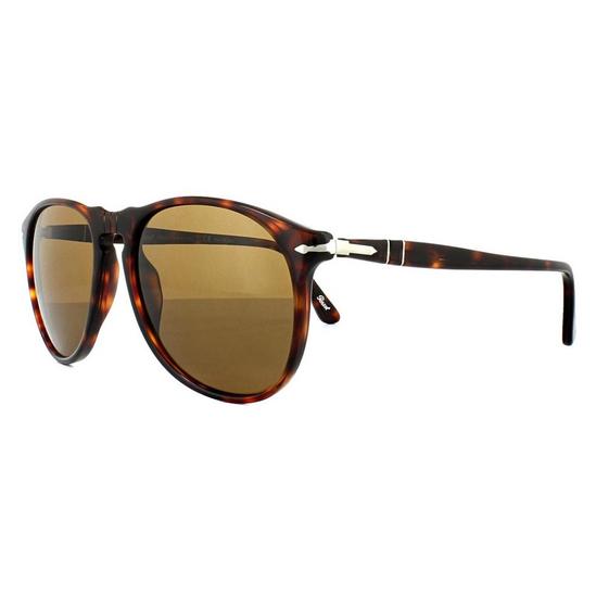 Persol Round Havana Crystal Brown Polarized Sunglasses 2