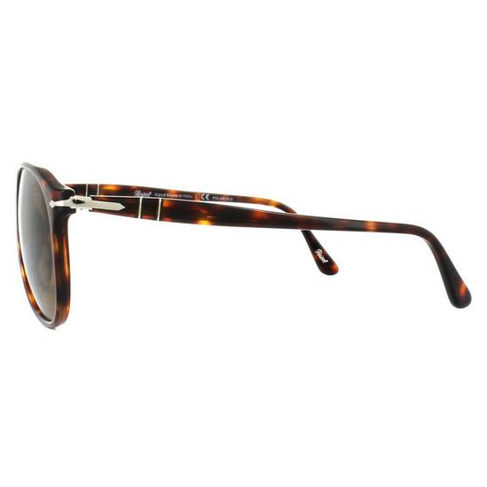 Persol Round Havana Crystal Brown Polarized Sunglasses 3