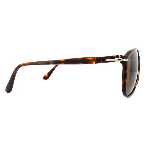Persol Round Havana Crystal Brown Polarized Sunglasses 4