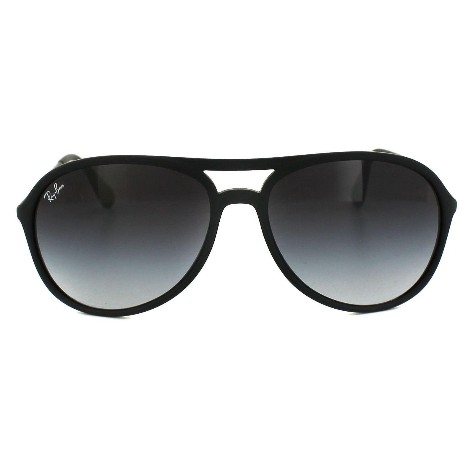 Aviator Rubber Black Grey Gradient Alex 4201 Sunglasses