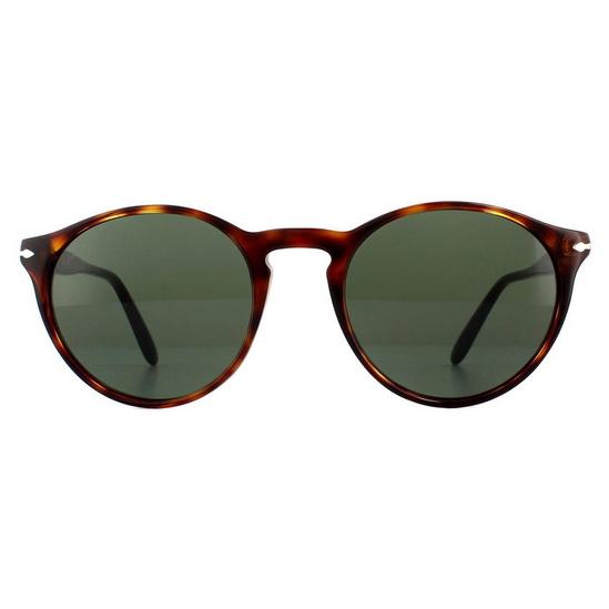 Persol Round Havana Green Sunglasses 1