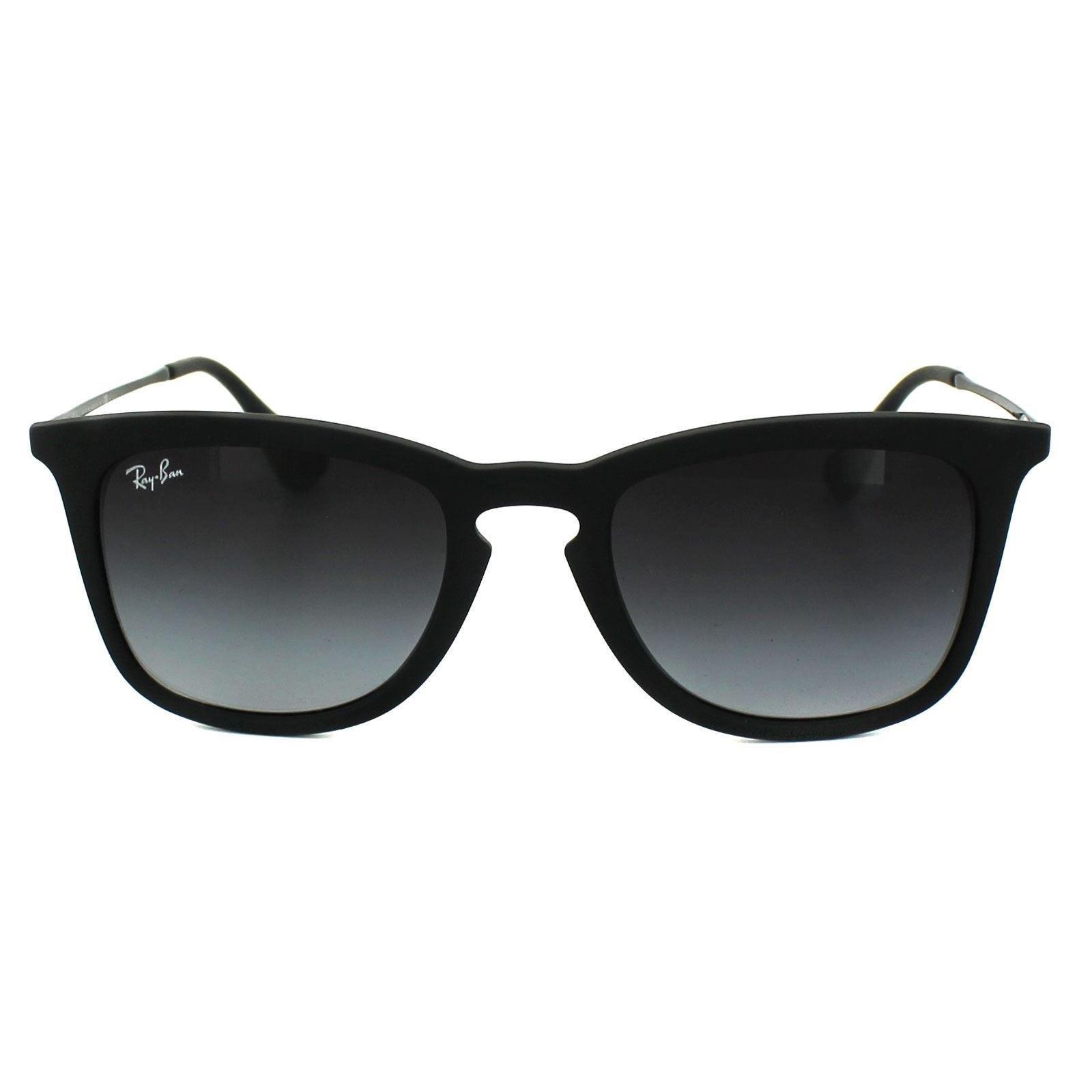 Rectangle Black Rubber Grey Gradient 4221 Sunglasses
