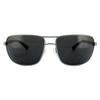 Emporio Armani Aviator Ruthenium Rubber Grey Sunglasses thumbnail 1