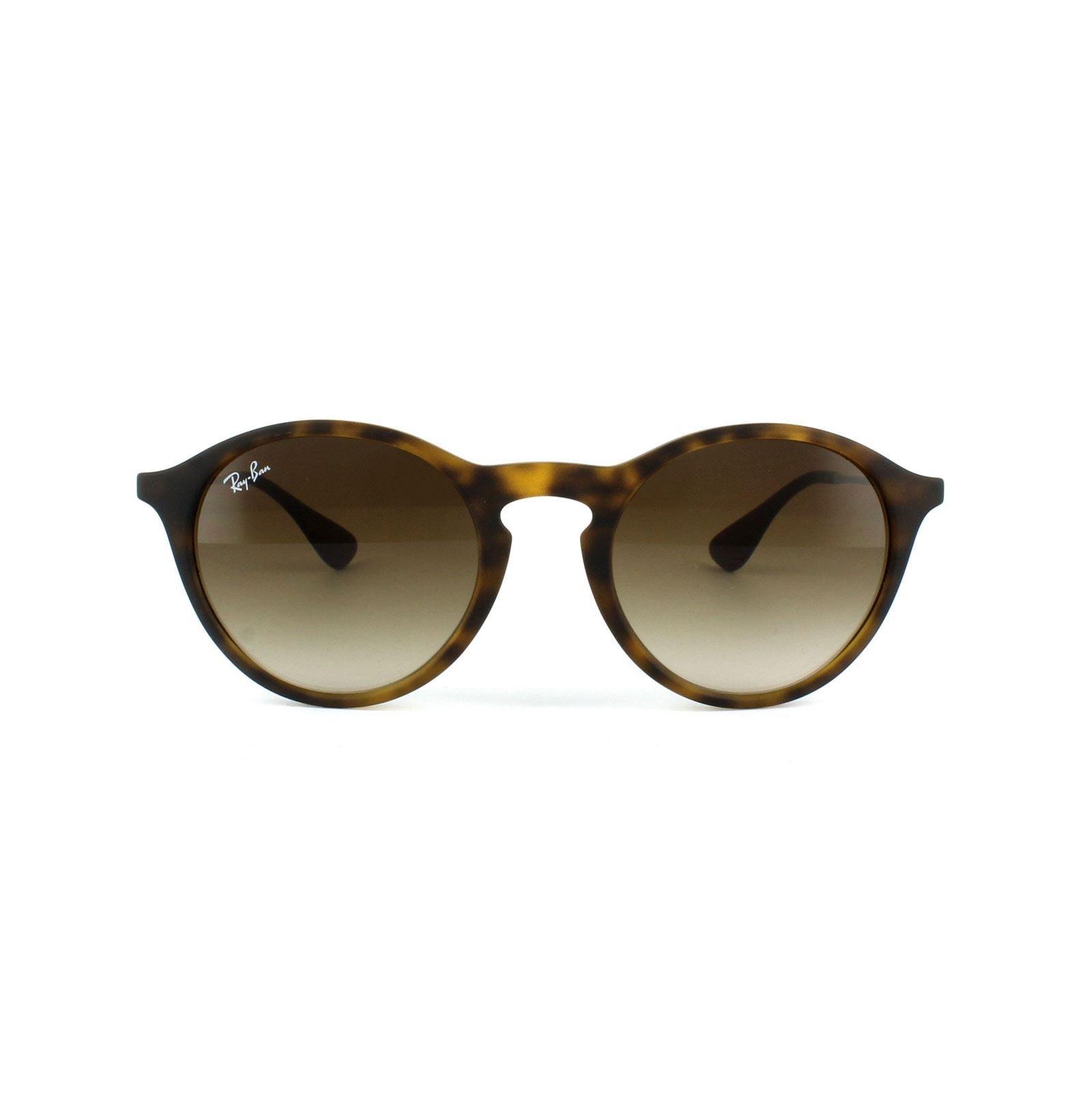 Round Havana Gunmetal Brown Gradient Sunglasses