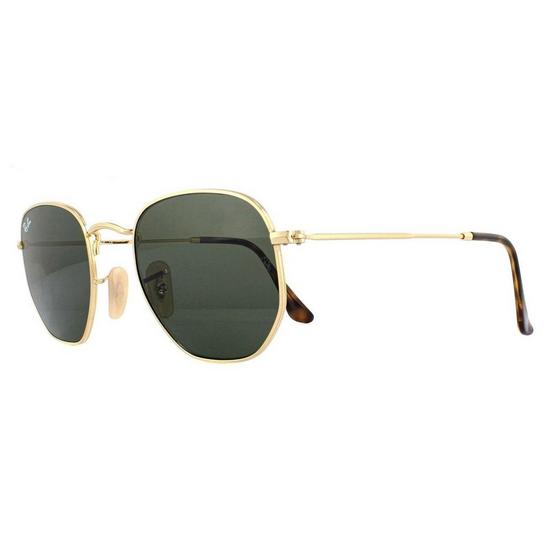 Ray-Ban Square Gold Green G-15 Sunglasses 2