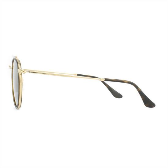 Ray-Ban Round Gold Brown B-15 Polarized Sunglasses 3