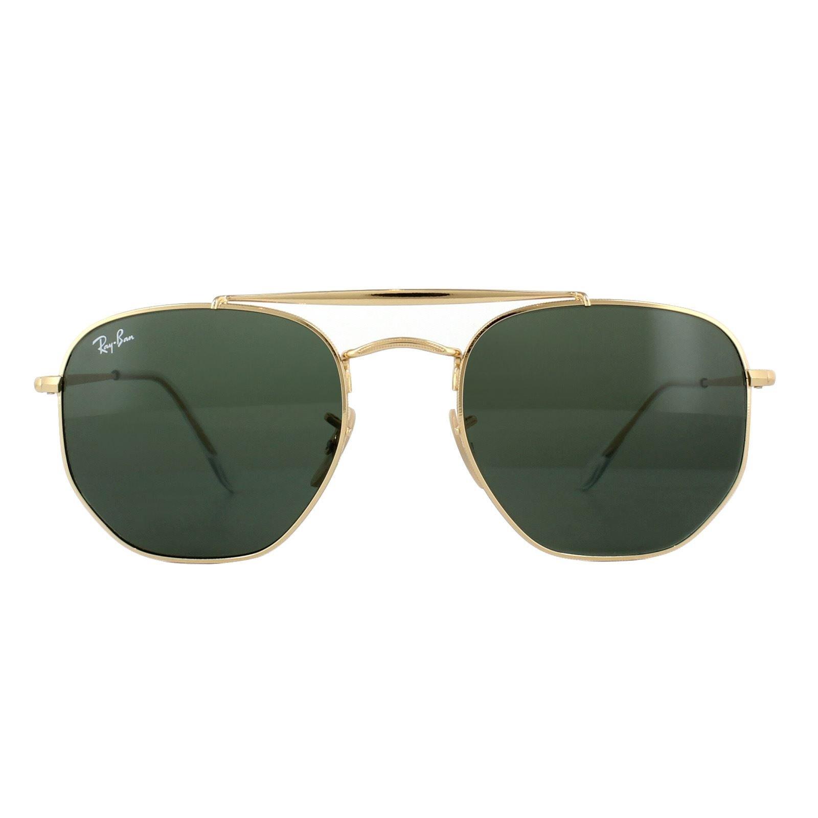 Aviator Gold Green G-15 Sunglasses