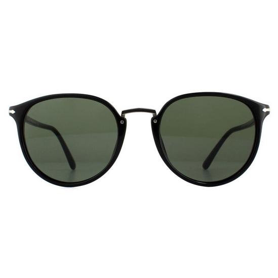 Persol Round Black Green Sunglasses 1