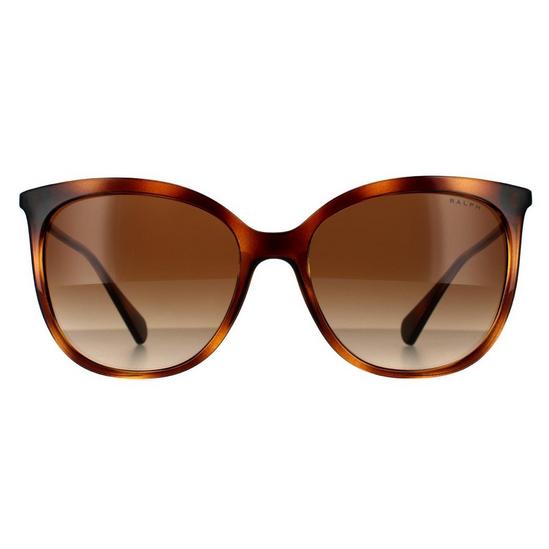 Ralph by Ralph Lauren Fashion Shiny Dark Havana Brown Gradient Sunglasses 1
