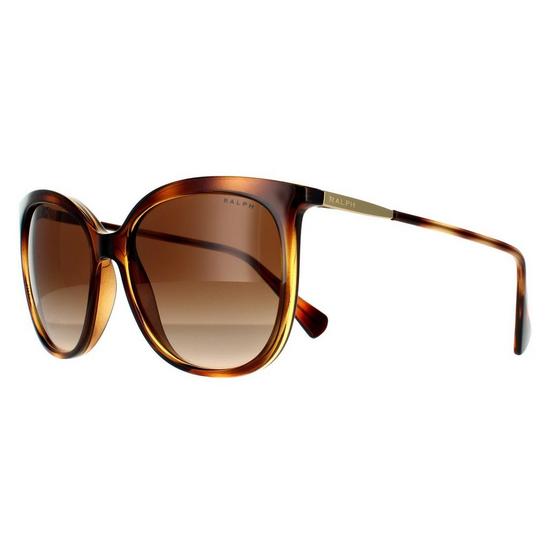 Ralph by Ralph Lauren Fashion Shiny Dark Havana Brown Gradient Sunglasses 2