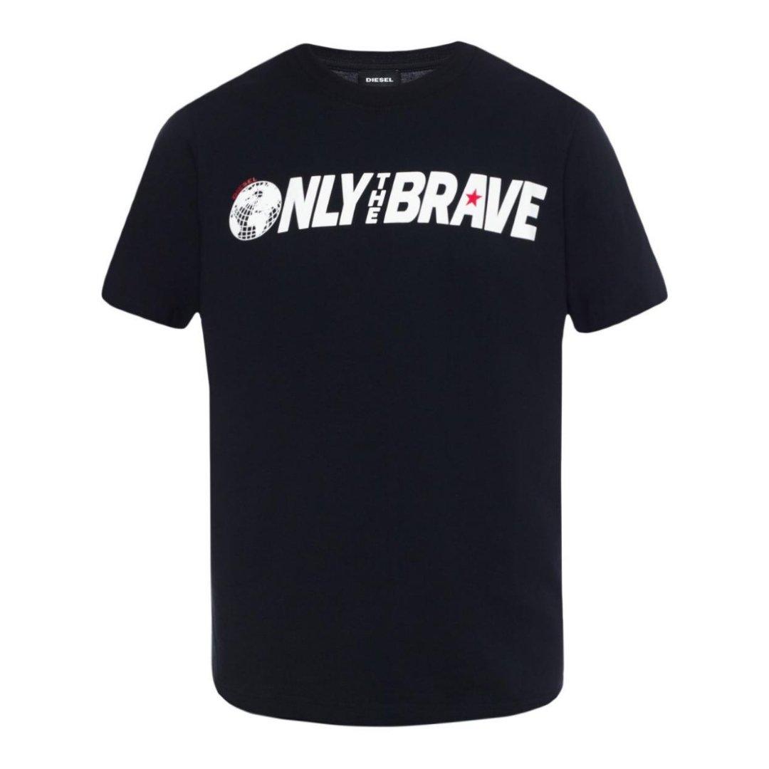 T-Just-SV Only The Brave Logo Black T-Shirt