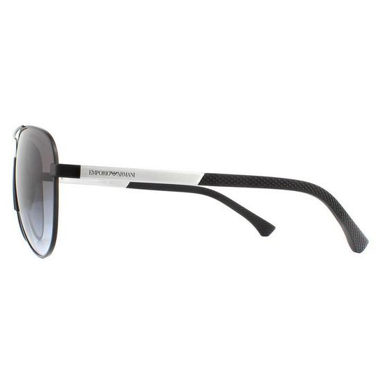 Emporio Armani Aviator Matte Black Grey Gradient Sunglasses 2