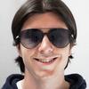 Emporio Armani Aviator Matte Black Grey Gradient Sunglasses thumbnail 4