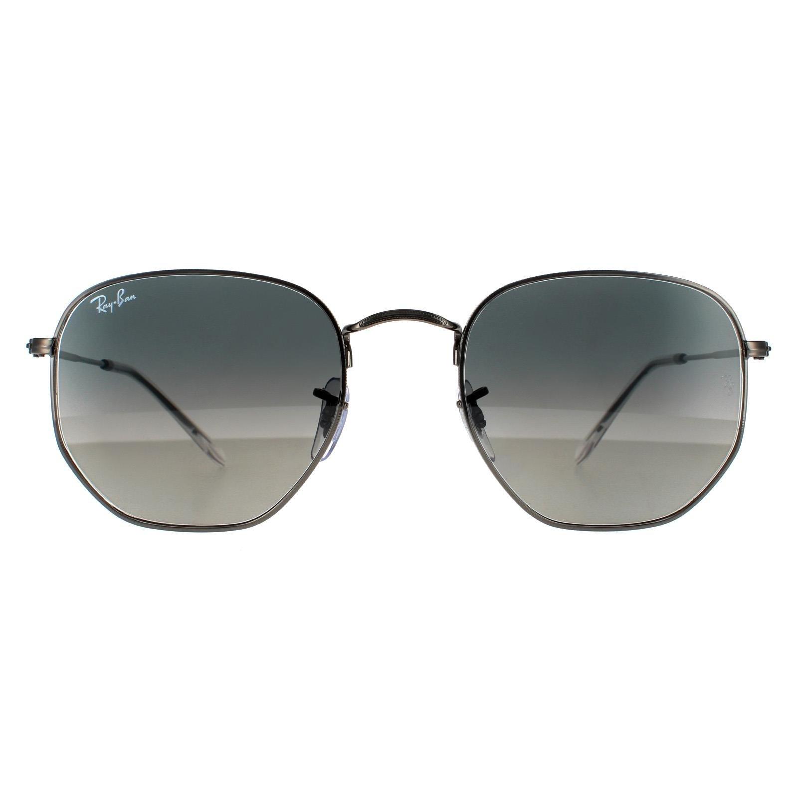 Square Gunmetal Dark Grey Gradient Sunglasses