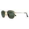 Ray-Ban Square Gold G-15 Green Polarized Sunglasses thumbnail 2