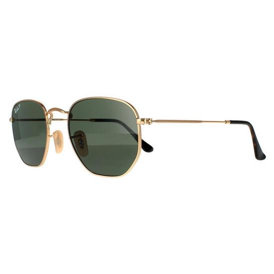 Ray-Ban Square Gold G-15 Green Polarized Sunglasses 2