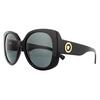 Versace Square Black Dark Grey Sunglasses thumbnail 2