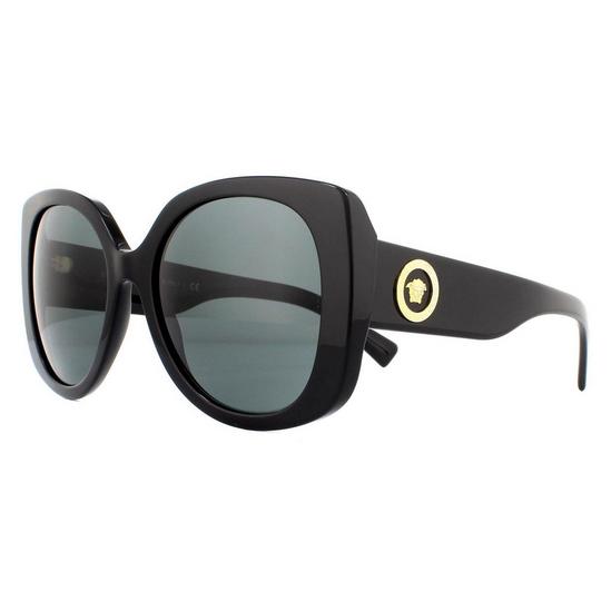 Versace Square Black Dark Grey Sunglasses 2