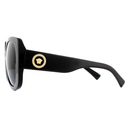 Versace Square Black Dark Grey Sunglasses 3