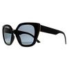 Prada Rectangle Black Grey Polarized PR24XS Sunglasses thumbnail 2