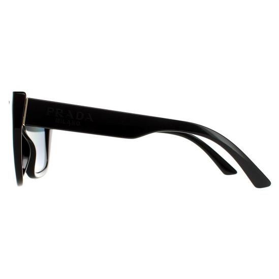 Prada Rectangle Black Grey Polarized PR24XS Sunglasses 3