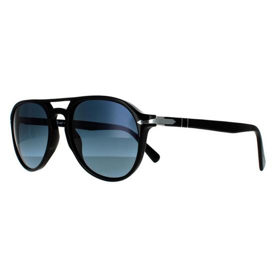 Persol Aviator Black Blue Gradient Polarized Sunglasses 2