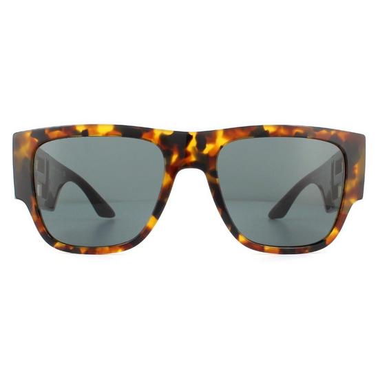Versace Rectangle Havana Dark Grey Sunglasses 1