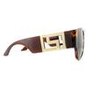 Versace Rectangle Havana Dark Grey Sunglasses thumbnail 4