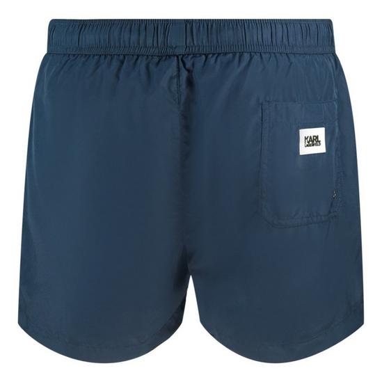 Karl Lagerfeld Block Logo Navy Blue Swim Shorts 2