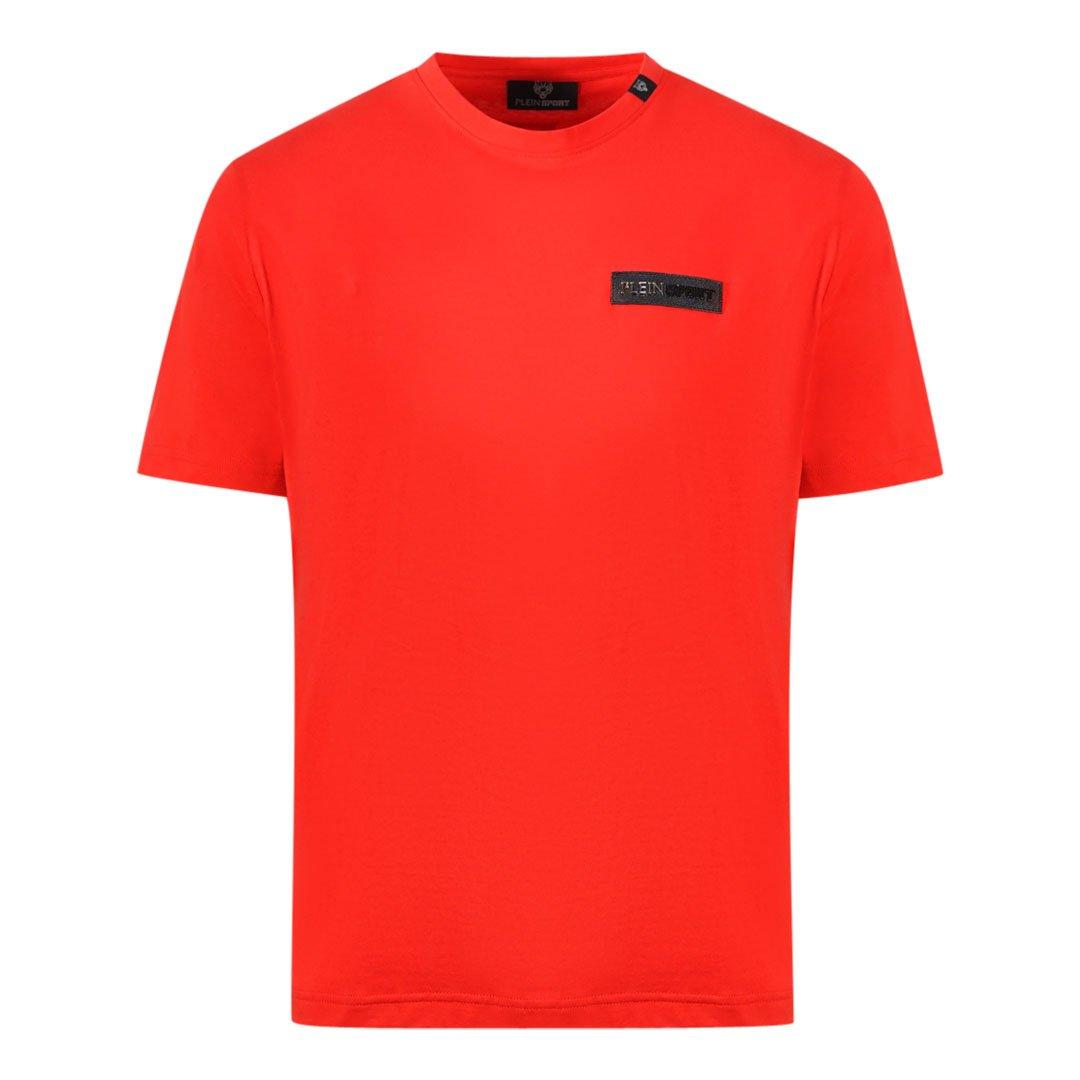 T-Shirts | PleinPatch Logo Red T-Shirt | Plein Sport