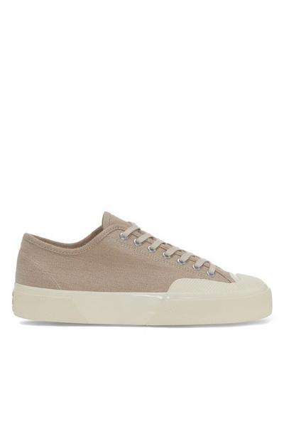 2432 Salt And Pepper Canvas Trainers
