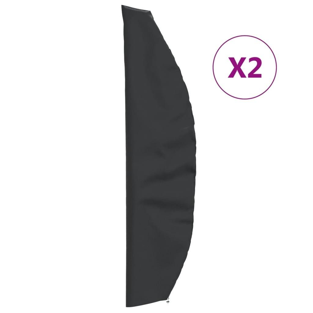 Garden Umbrella Covers 2 pcs 280x30/81/45 cm 420D Oxford Fabric