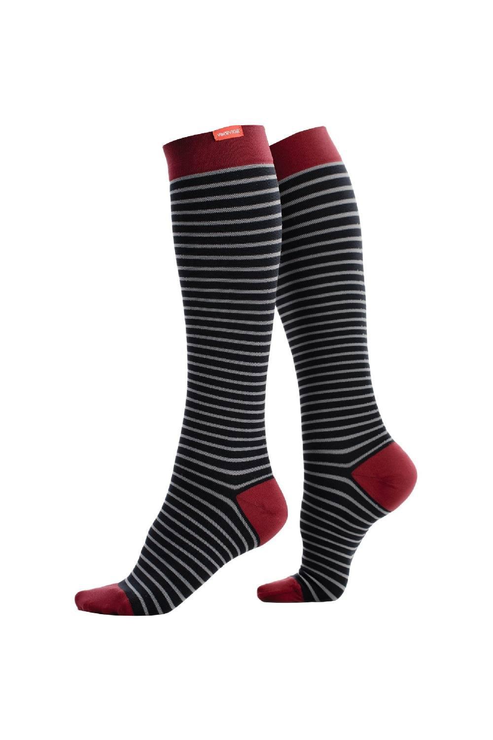 Wide Calf Graduated Compression Socks 30-40 mmhg with Nylon