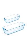 Pyrex 'Bake & Enjoy' 2 Piece Glass Loaf Dish Set thumbnail 1