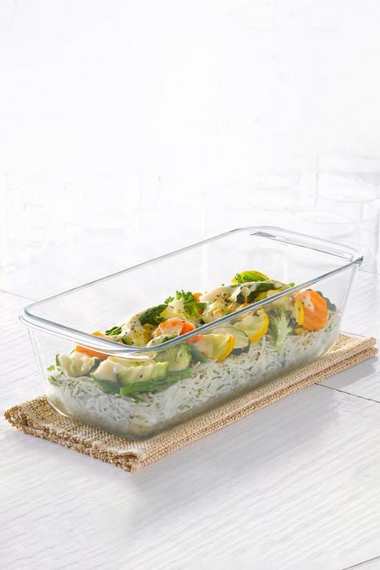 Pyrex 'Bake & Enjoy' 2 Piece Glass Loaf Dish Set 2