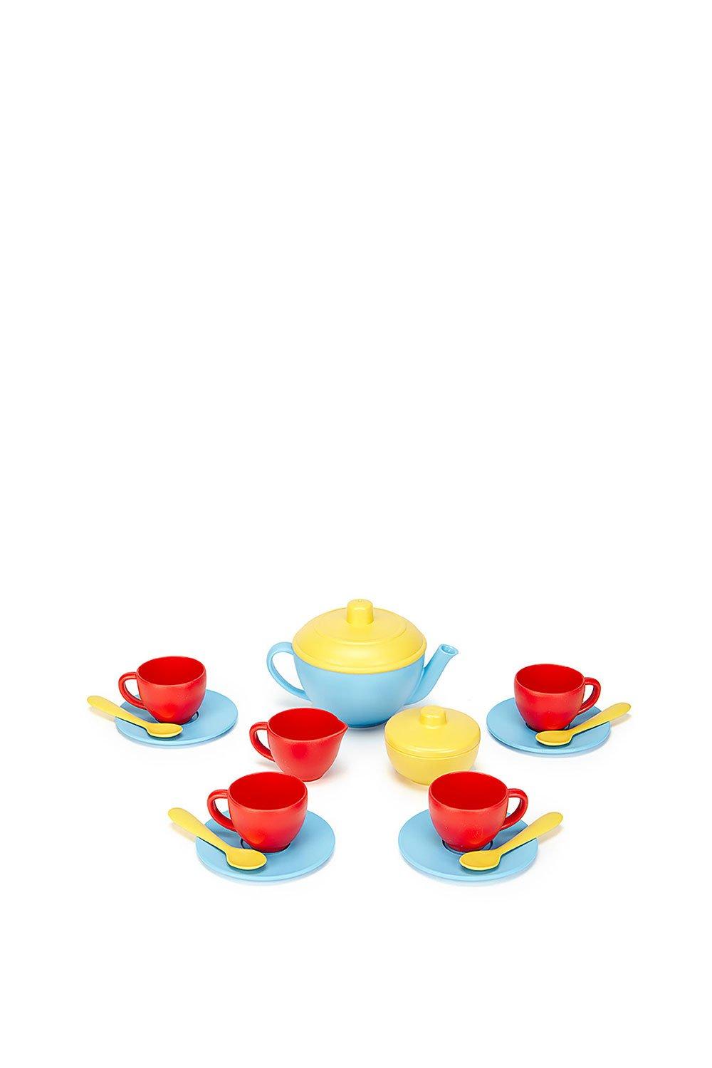 Tea Set with Blue Teapot