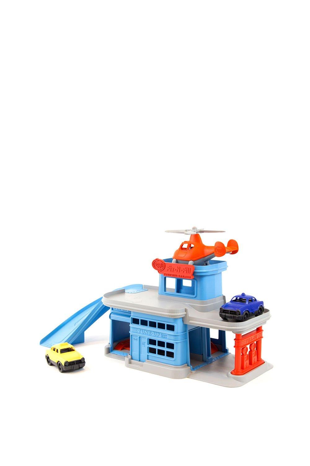 Green Toys Parking Garage Playset|blue