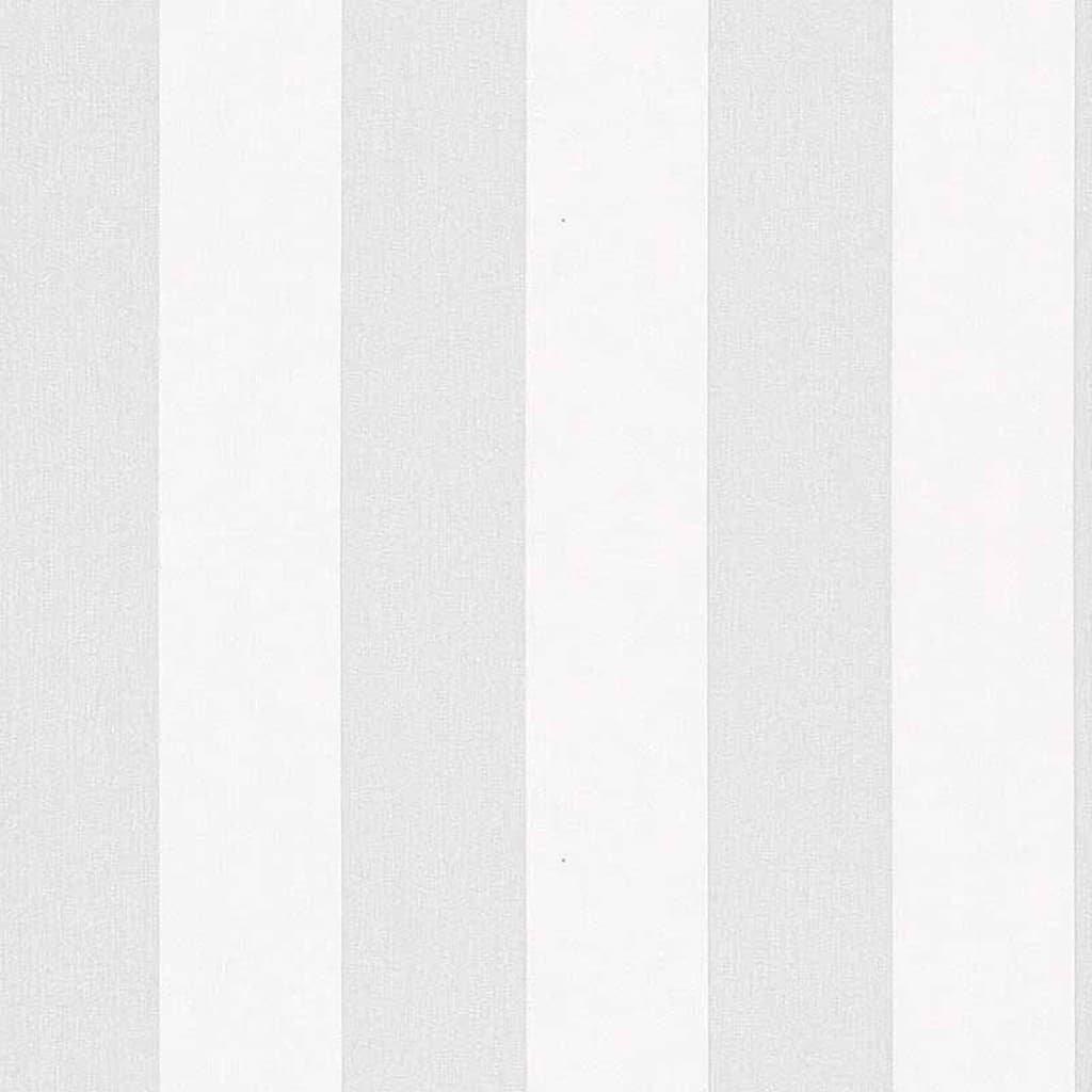 Noordwand Topchic Wallpaper Stripes Light Grey and White