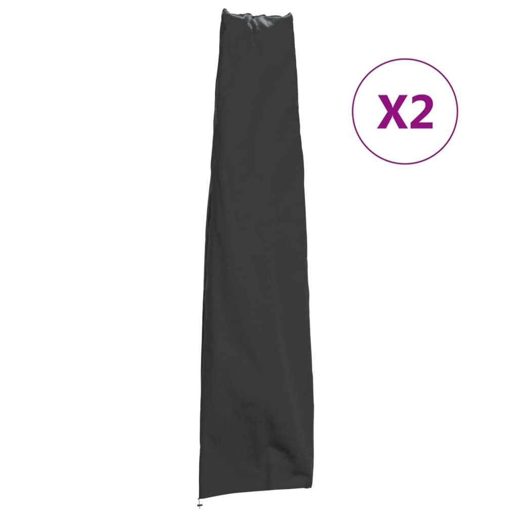 Garden Umbrella Covers 2 pcs 190x50/30 cm 420D Oxford Fabric