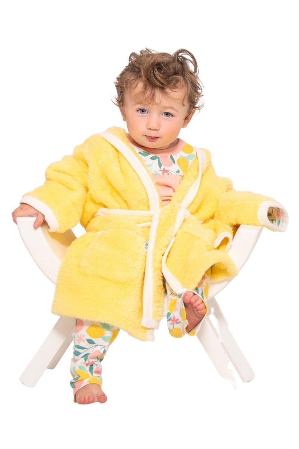 Lemon Grove Dressing Gown and Jersey Pyjamas Luxury Gift Set