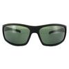 Polaroid Sport Wrap Black Green Polarized Sunglasses thumbnail 1
