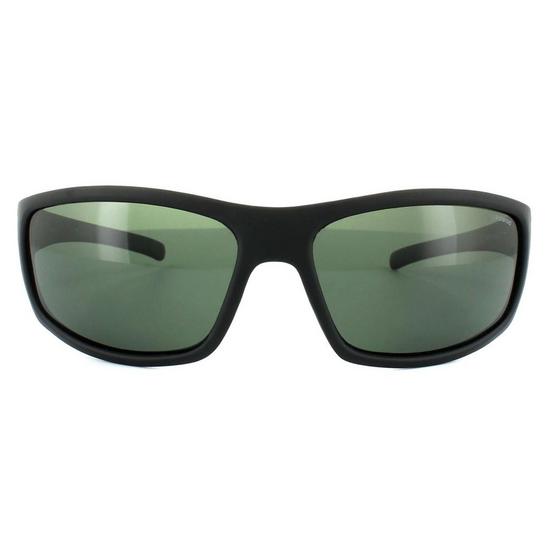 Polaroid Sport Wrap Black Green Polarized Sunglasses 1