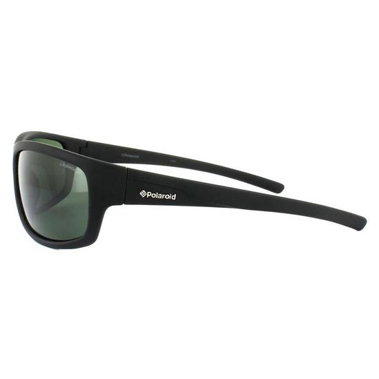 Polaroid Sport Wrap Black Green Polarized Sunglasses 3