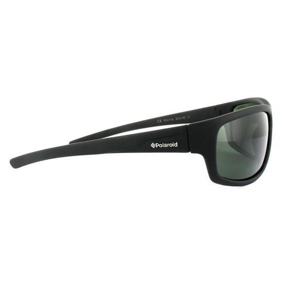 Polaroid Sport Wrap Black Green Polarized Sunglasses 4
